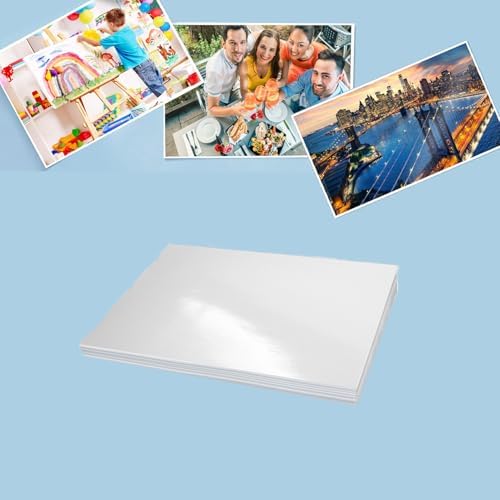 Wenrescry Carta fotografica A4 lucida, 50 fogli, 200 g/m², ad ...