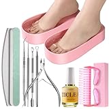 YGQQOY Toe Nail Soaking Bowl, Pedicure Bowl Acetone Proof for Soaking Toe Nails, Gel Polish Dip Powder Remover, Pedicure Tools for Feet