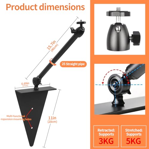 Soporte para proyector para cama y sofá ajustable de 33-45 cm para cine en casa 2