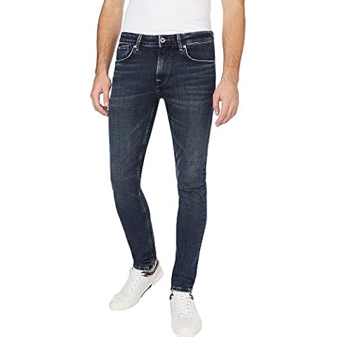 Pepe Jeans Men's Finsbury Jeans, Black (Denim-VR1), 32W/30L Cover