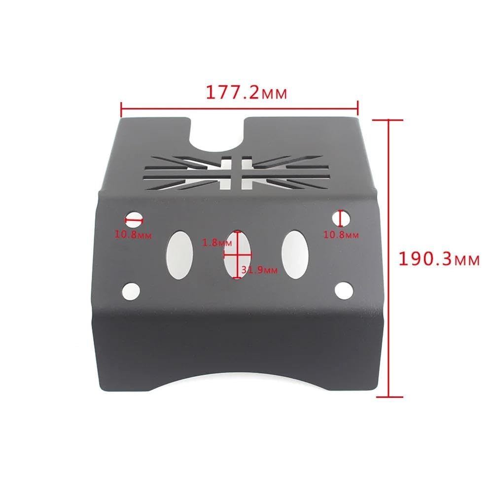 Per Bonneville Bobber Thruxton T12 Copertura della protezione motore motociclo, telaio in alluminio sotto, piastra paramotore copertura motore Motociclette protezioni motore(A Style)