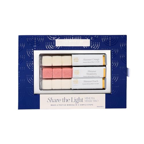 Teaspressa Luxe Mixer Cube - Artisan champagne cocktail kit - Bridal Shower, Wedding Gift, Wedding, Wedding and Proposal Toast (Share the Light)