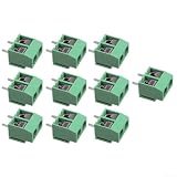 KF301 2P Bornier à vis à 2 broches pour cartes compatibles Arduino, unités de programmation PIC et adaptateur USB vers série