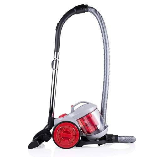 Dirt Devil Aspirateur sans Sac - DD2503 - 800W - Filtre HEPA 12 - Portée de 7.5M - avec Brosse Combinée, Brosse Encastrée et Accessoire pour Meubles - 4,3KG...
