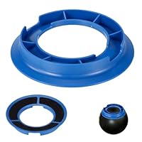 Sinbana Schleifpadhalter für Bowlingkugeln, Universeller Schleifpadhalter aus Kunststoff Praktisches Sportzubehör Geeignet für Damen und Herren (Blau)