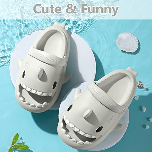 Lakige Kids Shark Cloud Slides | Toddler Boys Girls Shower Slippers | Baby Cute Cartoon Fish Clogs | Beach Pool Home Sandals | Quick Dry Non-Slip #TOP7