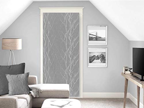 Soleil d'ocre Liane Bise-Bise, Polyester, Grey, 70 x 200 cm, W 27.6" x L 78.7" (1 Panels)