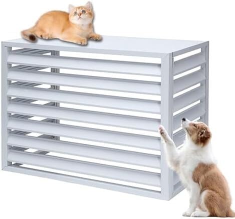 屋外用アルミエアコンカバー - エアコンとゴミ箱の囲いパネル