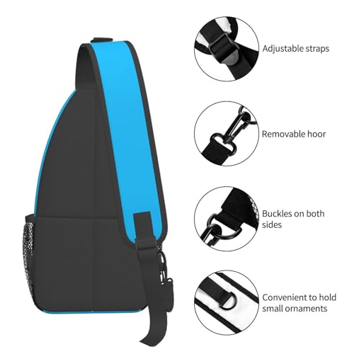 Bolso bandolera cruzado negro tipo sling miniatura 5