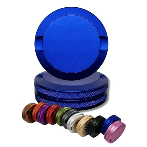Snus Can | Knurling Metal Can for Zyn | Knurled Aluminum Holder | Smell Proof Snuff Box | Container Can for Pill | Nicotine Pouch Container | Gift (Blue)