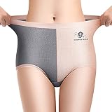 Xmiral Damen-Höschen mit mittlerer Taille, elastischen Nähten, Nahtloser Baumwolle, atmungsaktiv, bequem, Bauch-Hüfte Unterwäsche Damen Klein Slip