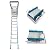 INTSUPERMAI Attic Ceiling Ladder, Concealable Attic Ladder, 10.5 ft, Aluminum-Magnesium Alloy, 13 Step Attic Staircase, Scissor Construction Attic Staircase, Attic Stairs Pull Down from Ceiling