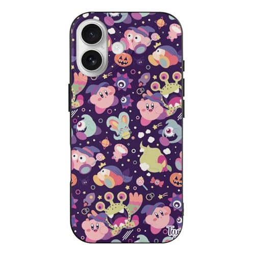 JUJUYTFCBF �X�}�z�P�[�X �s�N�~�� ���̃J�[�r�B iPhone 17 �Ή��� �P�[�X �ϏՌ� TPU ���^ �A�C�t�H���P�[�X ���h�~ �w��h�~ ���������� �l�C �L�����N�^�[ ������� �v���[���g Black-style