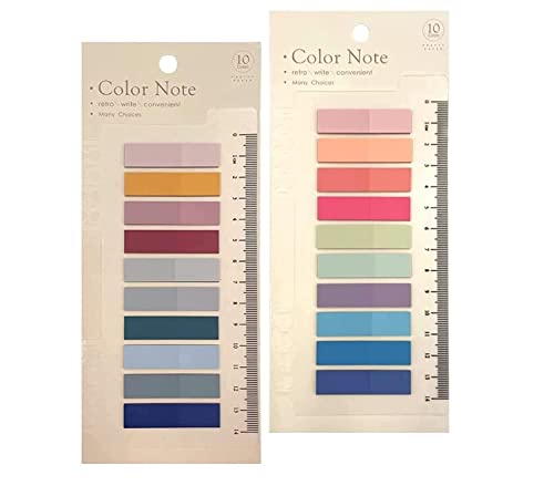 Image of Sticky Tabs for Notebooks Sticky Index Tabs Annotation Tabs Book Tabs Page Markers PET Material Page Tabs File Index Tabs Office Stationery (Multi Color) (2)