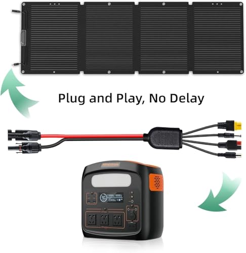 Cable de panel solar universal 4 en 1 de 16 AWG para carga de estación 4
