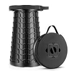 Portable Heavy Duty Collapsible Stool - Adjustable Stool for Camping