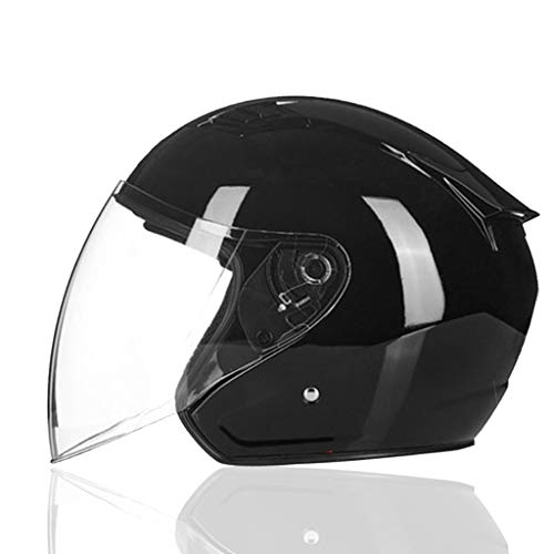 Demi-casque DOT en matériau ABS anti-chocs avec visière respirante tailles M L XL
