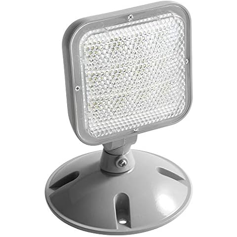 LED ENERGY PLUS Remote Outdoor Emergency Light Head – Single Head LED Lamp, Weatherproof Emergency Exit Lighting – 3.6V OR 9.6V Volts, 1.7 Watts Cover