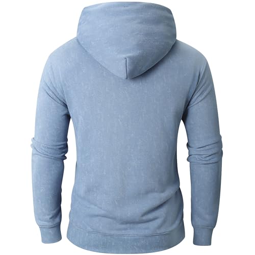 Image of KLIEGOU Mens Tie-Dye Pullover Hooded Sweatshirt