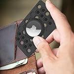 Apple AirTag Wallet & Card Holder 2-Pack - Ultra Thin, Multi-Purpose for Purse, Luggage, Handbag, Backpack (Black) - Image 5