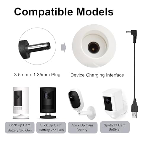 Power Cord Replacement for Ring Stick Up Camera - image 3