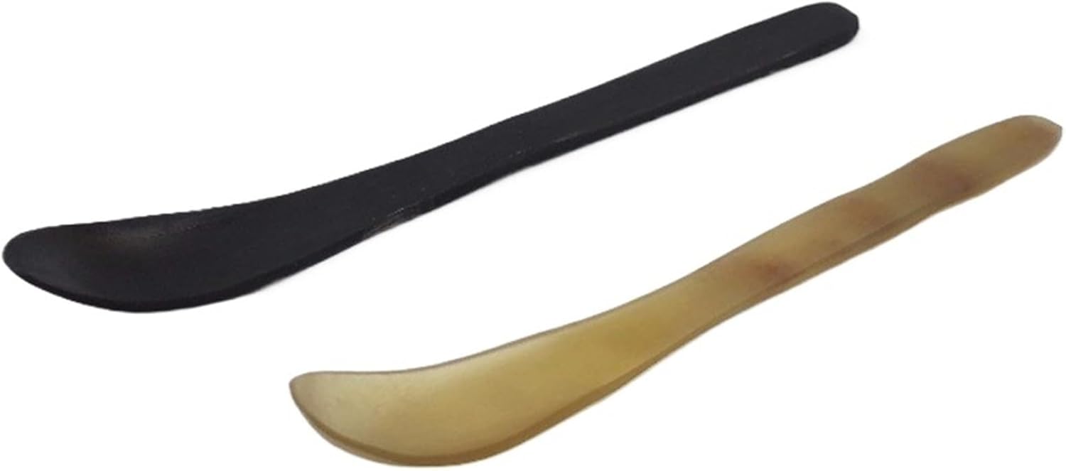 3pcs * 1 Set Natural Oxhorn Spoon Horn Medicine Monster Spoon Laboratory Equipment(2 Sets)