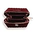Charlotte Tilbury Medium Travel Makeup Bag of My Dreams - Quilted Velvet Skincare, Fragrance & Cosmetic Organizer with 3 Compartments & Zip Pocket - Iconic Night Crimson Toiletry Bag