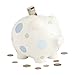 Beginnings by Enesco Big Polka Dot Piggy Bank, 7 inches, Blue