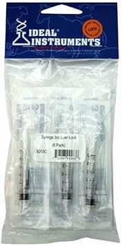 neogen corporation 9263 Ideal, 6 Pack, 3 cc, Disposable Syringe