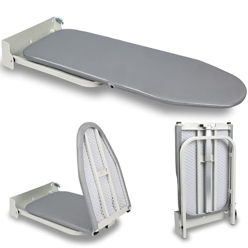 Tablas De Planchar, Home Tabla de Planchar de Pared, Tabla de Hierro Plegable de Montaje Compacto de 36.2 x 12.2 Pulgadas, Estación de Planchado Plegable para El Hogar, Tabla de...