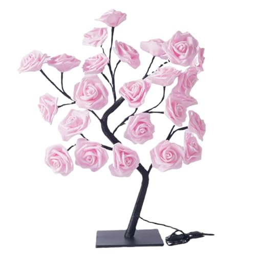 Rose Tree Lamp, LED Bloem Lamp, Rose Lampen voor Nachtkastje, USB Operated Flower Light voor Valentijnsdag, Bruiloft, Verjaardag Verjaardag Moederdag Stijl 2Rose Tree