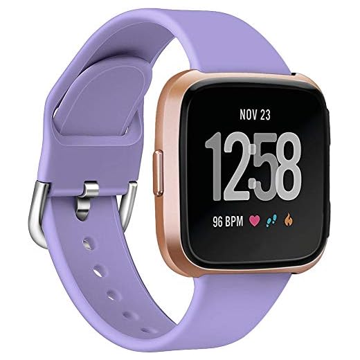 Classicase Strap kompatibel med Fitbit Versa 2 / Versa 2 SE/Versa Lite/Versa smartwatch Watch Band, Replacement Adjustable Bracelet Silicone Sports Strap (Pattern 7)