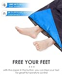 Sleeping Bags for Adults Backpacking Lightweight Waterproof- 3 Seasons Cold Weather Sleeping Bag for Girls Boys Mens for Warm Camping Hiking Outdoor Travel Hunting with Compression Bags（Navy Blue） - Image 6