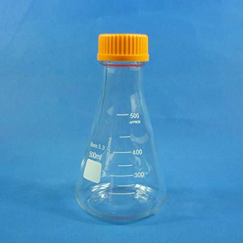 Flacon de réactif 500ml étanche avec bouchon à vis GL45 hermétique