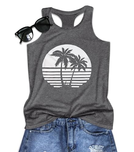 Women's Summer Sleeveless Racerback Tank Tops