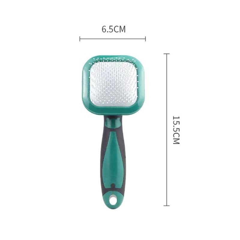 Pet Dog Brush Aguja Peine Perro Pelo Largo Aguja Peine Pet Auto-Limpieza Afeitado Depilación Cat Brush Beauty Tool (Color : B) (C)