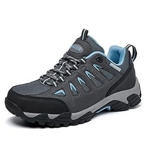 SHULOOK Wanderschuhe Damen Wasserdicht Leicht Trekkingschuhe Damen rutschfeste Stiefeletten Bergschuhe Outdoor Schuhe Damen Sneaker für Camping,Hiking,Angeln