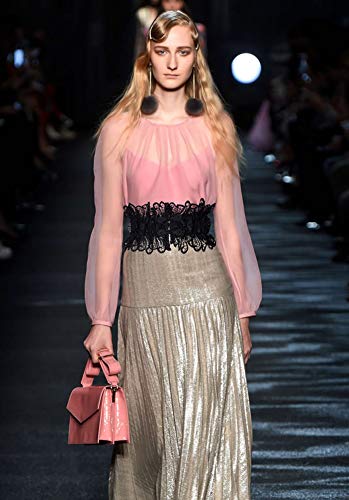 Womens Lace Elastic Waist Belts Wide Stretch Corset Cincher Belt Waistband4