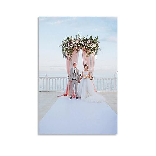 Peinture abstraite couple IOFEER art mural romantique pour maison