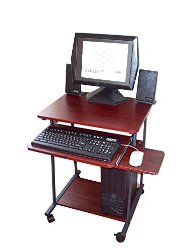 24" Narrow Mini Compact Computer Desk CUZZI STS5806 Ideal for Tight Spots and RV Motor Homes and Campers. Ideal as a Work from Home Desk.