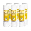 Max Water 5 Micron 10 x 2.5 String Wound Sediment Water Filter Cartridge Replacement for Whole House water filter system and RO System, Compatible with Well Water Filter WFPFC4002, WHKF-WHSW (6 Pack)