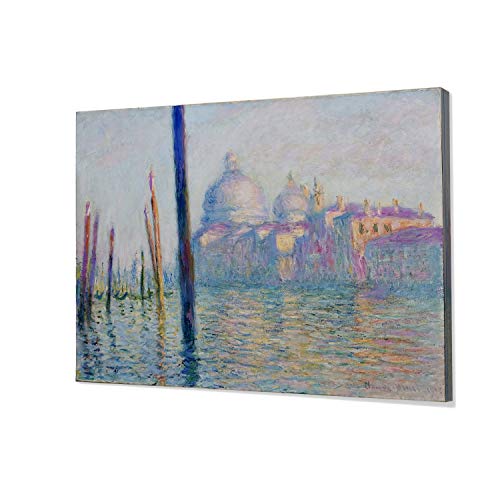 Monet Wall Art Collection Canvas Grand Canal In Venice, 1908 01 Prints Wrapped Gallery Wall Art | Stretched And Framed Ready To Hang, 24X32 #TOP1