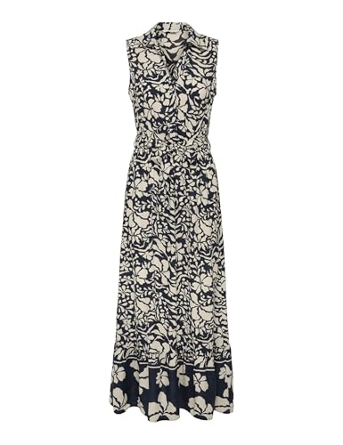 ONLY Shirt Long Dress Wvn Onlvibe Life-Maglietta a Maniche Lunghe, Taglia S/L, Cielo Notturno, S Donna