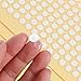 NUOBESTY 1000pcs Acrylic Double-Sided Adhesive Dot Labels 8mm Diameter 1mm Thick Removable Sticky Dots for Balloon Crafts Wall Hanging Industrial Use
