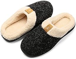 Homme Femme Maison Pantoufles en Mousse À Mémoire Automne Hiver Chaude Chaussons Accueil Slippers Intérieur Extérieur...