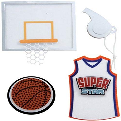Karen Foster Basketball Design Scrapbooking and Craft Embellishment Stacked Sticker