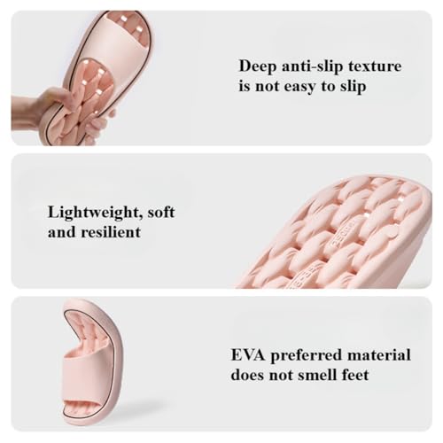 Shower Cloud Slippers for Women Men, Non-Slip Quick-Drying Comfort Thick Sole House Slides3