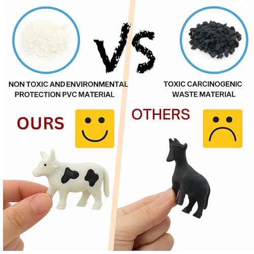 Image of GRAPHENE 31 Pcs Animal Figure Mini Jungle Toys Set Farm Cartoon Educational Toyset Wild Animal Figurines Playsets Jungle Safari Janwar Toys Birthday & Return Gifts School Project Learning for Kids