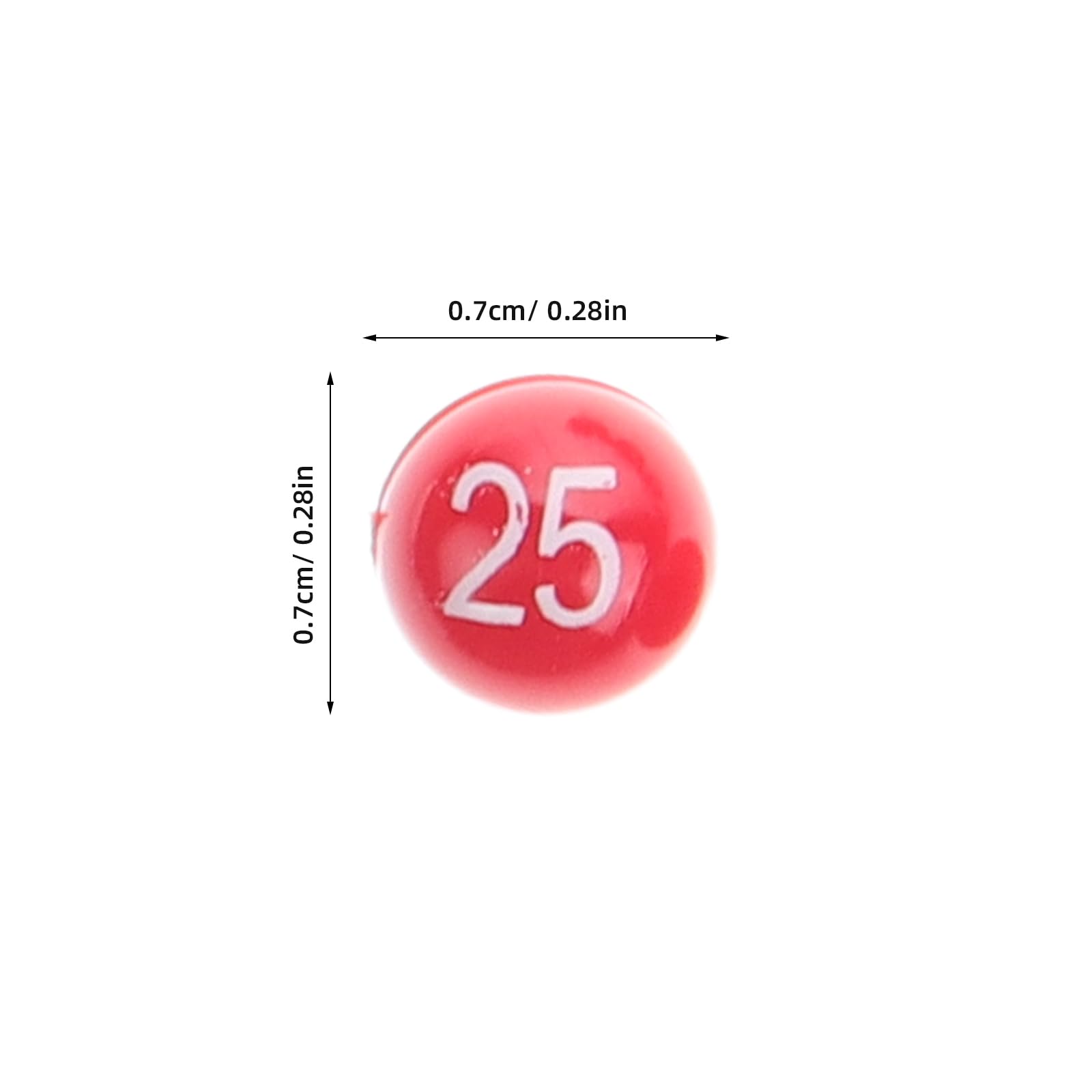 UPKOCH Numbered Raffle Balls 47 Plastic Lotto Balls for Bingo Tombola Lottery Games Home Office Party Use - Image 2