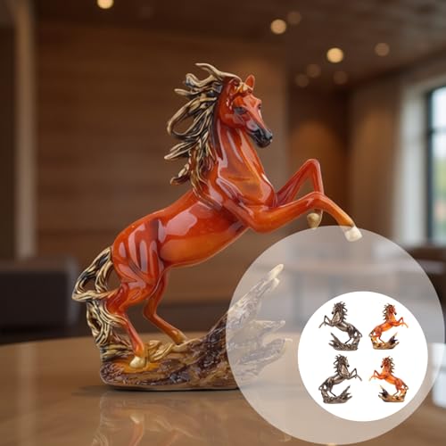Statuette de cheval détaillée en résine pour collectionneurs exigeants